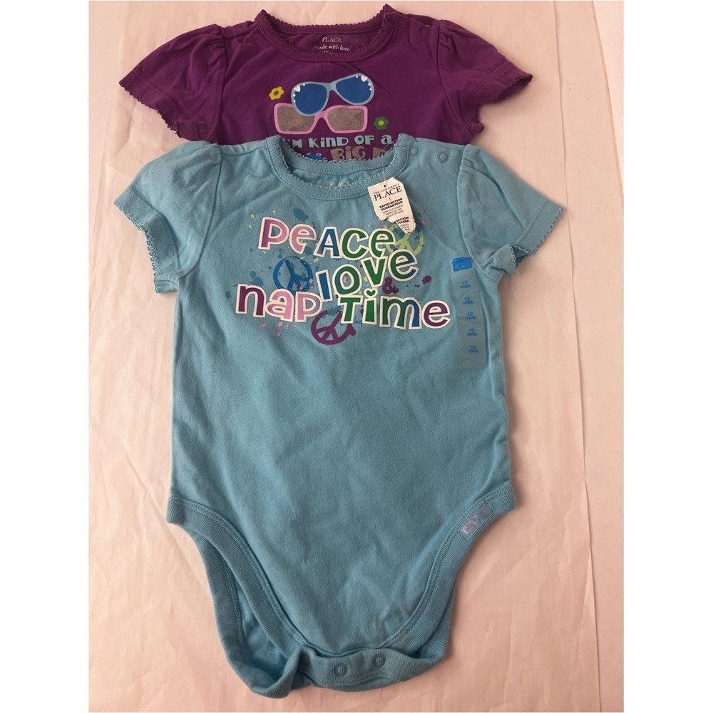 The Children's Place Baby Graphic Bodysuit One-Piece Size 12 Months